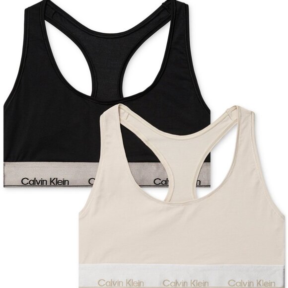 Calvin Klein Women's 2-Pk. Modern Cotton Unlined Bralette QF8285 - Picture 1 of 6